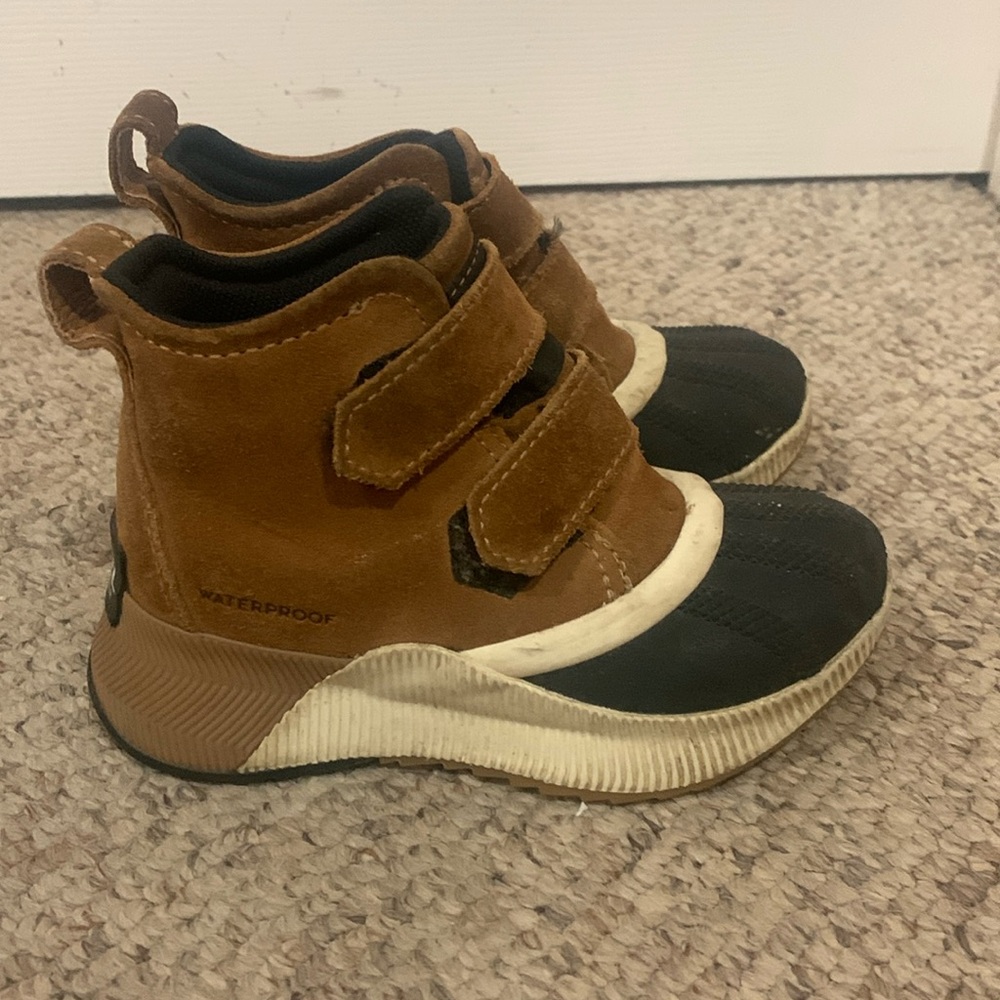 Sorel Kids Brown and Black Rain & Snow Boots